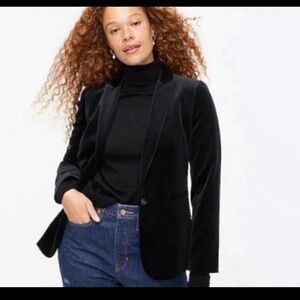 NWOT- J Crew Parker Blazer in Luxurious Velvet. Size 12P. MSRP: $79.99